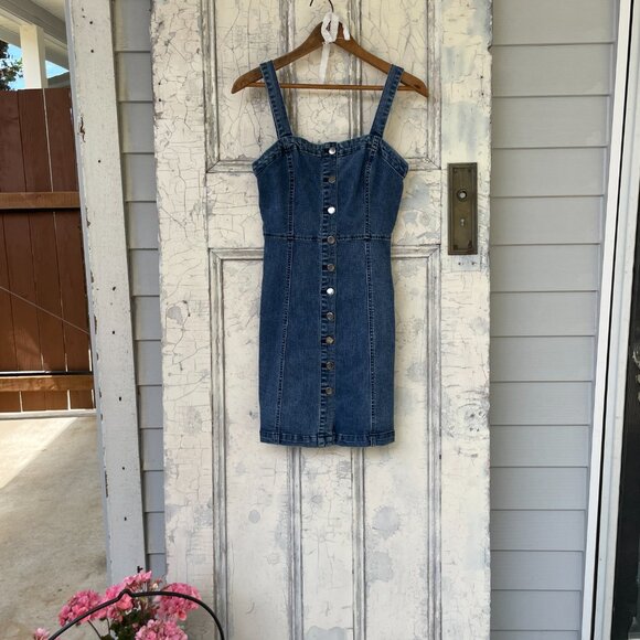 Aeropostale Denim Mini Dress - Size Small - Picture 1 of 10